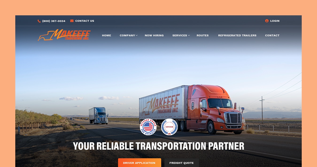 Trucking Companies Billings, MT | Makeeff Trucking Inc.